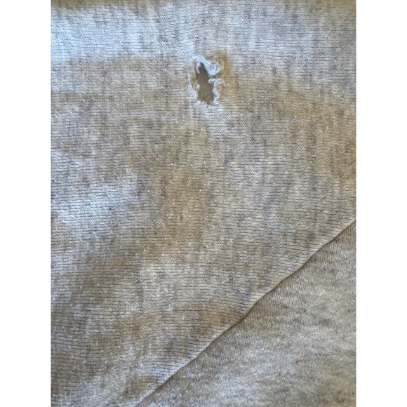 Vintage Nature Deer USA Made Jerzees XL Heather Gray Raglan Crewneck - Picture 5 of 8